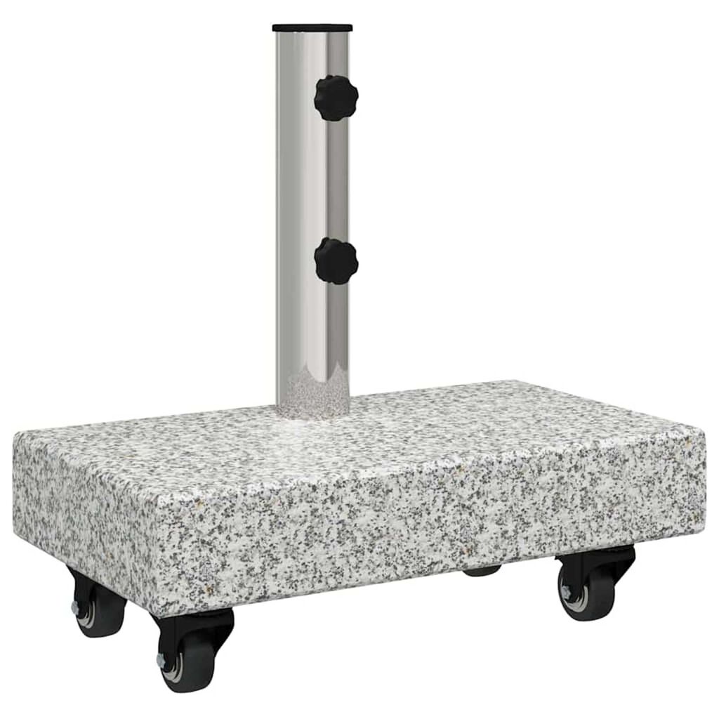 vidaXL Umbrella Base Light Grey 45x25x8.3 cm Granite