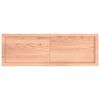 vidaXL Table Top Light Brown 120x40x(2-4)cm Treated Solid Wood Live Edge