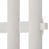 vidaXL White Lawn Divider 17 pcs / 10 m