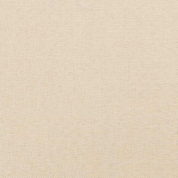 vidaXL Bed Frame without Mattress Cream 180x200 cm Super King Fabric