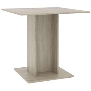 vidaXL Dining Table Sonoma Oak 80x80x75 cm Engineered Wood