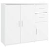 vidaXL Sideboard White 91x29.5x75 cm Engineered Wood