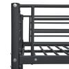 vidaXL Bunk Bed without Mattress Black Metal 90x200cm