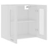 vidaXL Hanging Glass Cabinet Lyon White 60x31x60 cm Engineered Wood