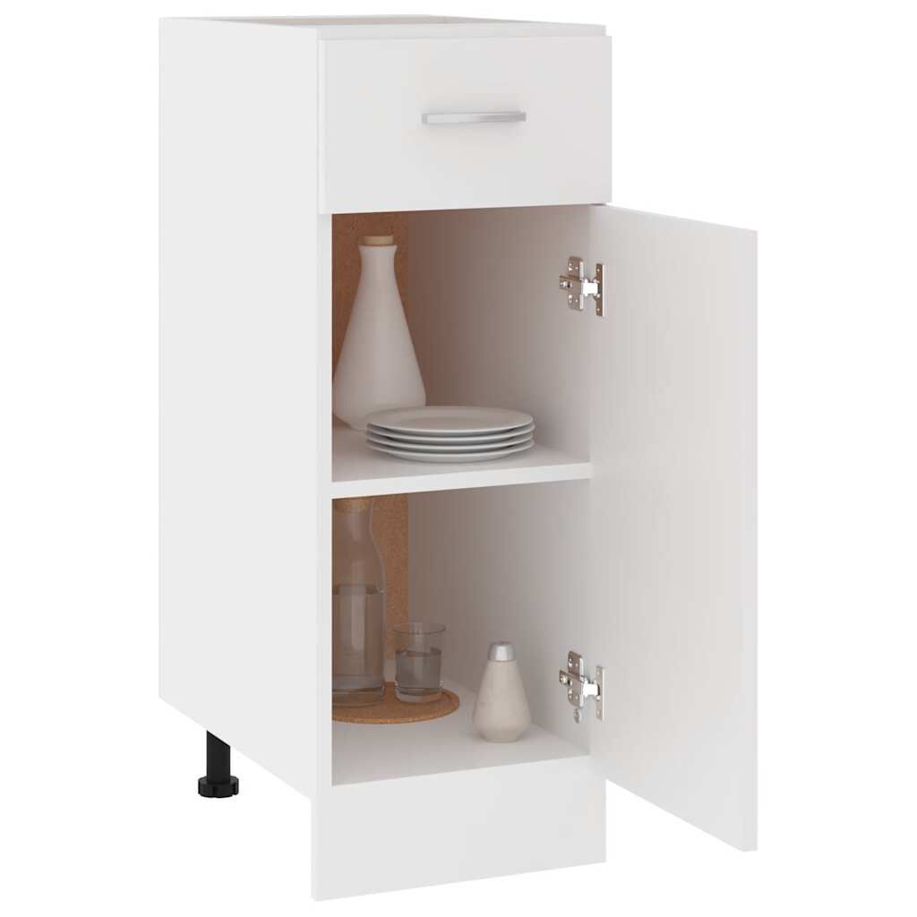 vidaXL Drawer Bottom Cabinet Lyon White 30x46x81.5 cm Engineered Wood