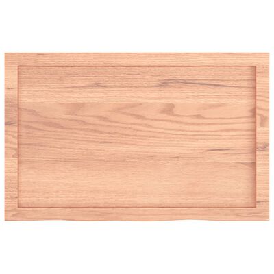 vidaXL Wall Shelf Light Brown 80x50x(2-6) cm Treated Solid Wood Oak, light brown vidaXL Wall Shelf Light Brown 80x50x(2-6) cm Treated Solid Wood Oak