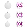 vidaXL Artificial Pre-lit Christmas Tree with Ball Set Pink 120 cm PVC