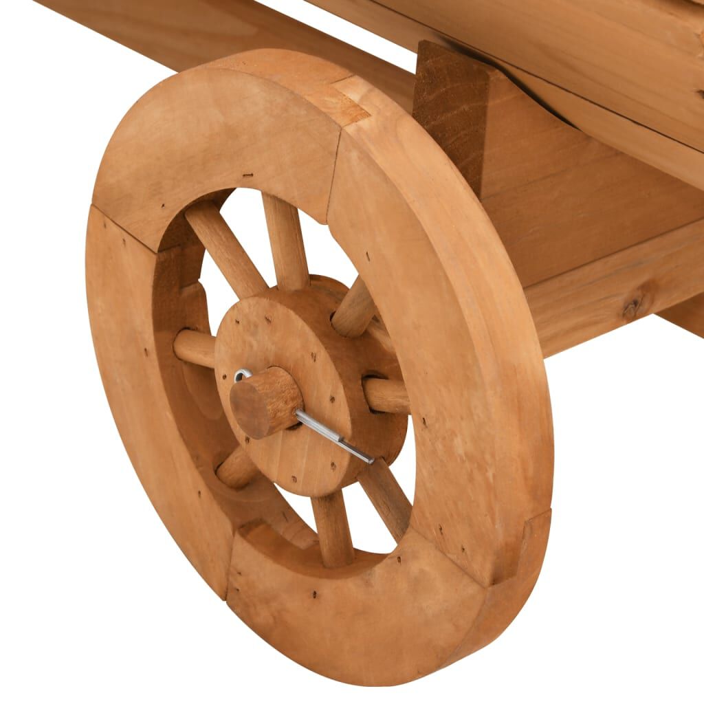 vidaXL Decorative Wagon 70x43x54 cm Solid Wood Fir