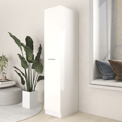 vidaXL Apothecary Cabinet White 30x42.5x150 cm Engineered Wood, white vidaXL Apothecary Cabinet White 30x42.5x150 cm Engineered Wood