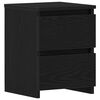 vidaXL Bedside Cabinets 2 pcs Black 30x30x40 cm Engineered Wood