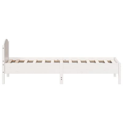 vidaXL Bed Frame without Mattress White 90x200 cm Solid Wood Pine, white vidaXL Bed Frame without Mattress White 90x200 cm Solid Wood Pine