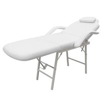 vidaXL Facial Bed Adjustable White Artificial Leather,  vidaXL Facial Bed Adjustable White Artificial Leather