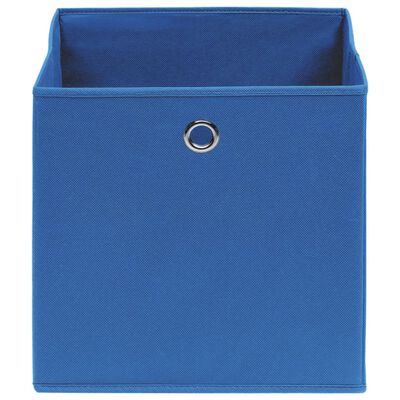 vidaXL Storage Boxes 4 pcs Non-woven Fabric 28x28x28 cm Blue, blue vidaXL Storage Boxes 4 pcs Non-woven Fabric 28x28x28 cm Blue