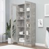 vidaXL Vitrine Cabinet Concrete Grey 82.5x30.5x185 cm Engineered Wood