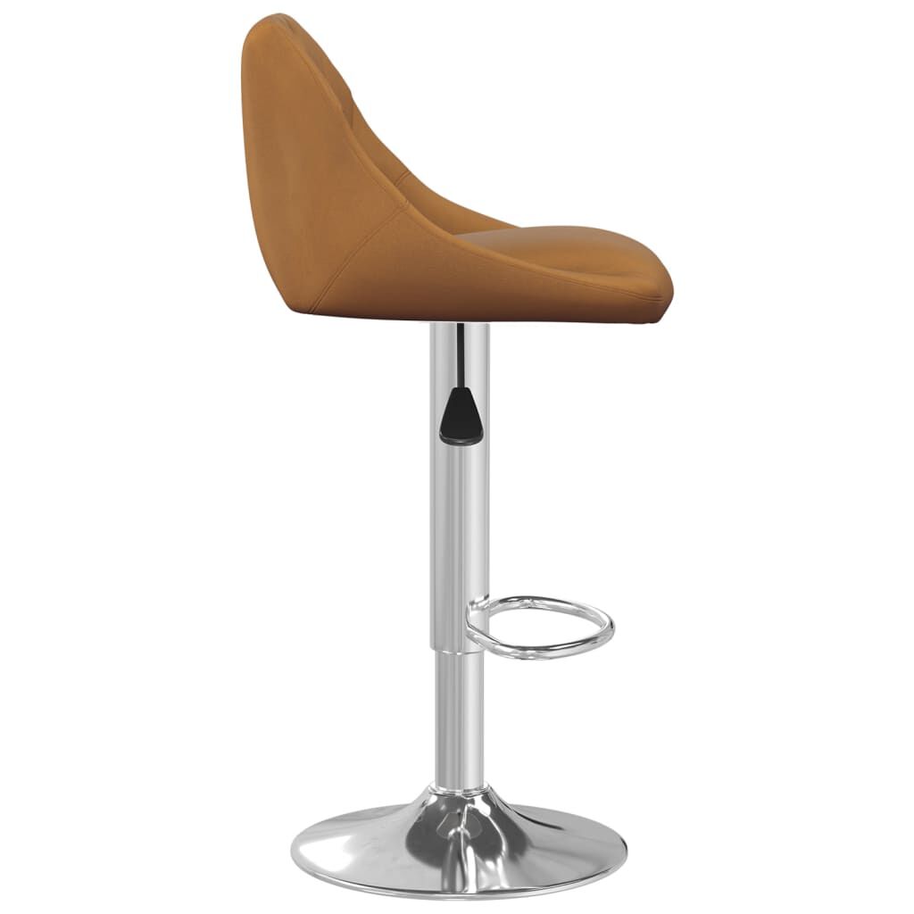vidaXL Bar Stool Brown Velvet