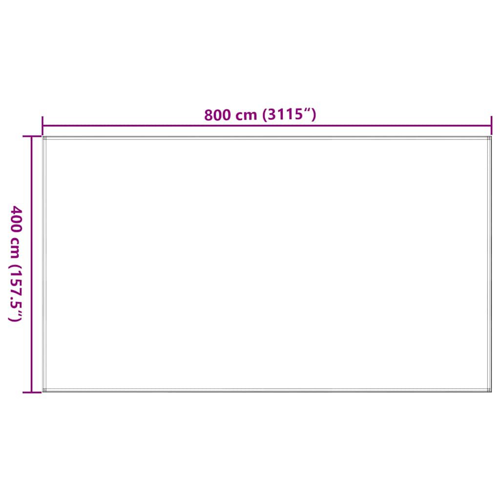 vidaXL Tent Carpet 400x800 cm Anthracite HDPE
