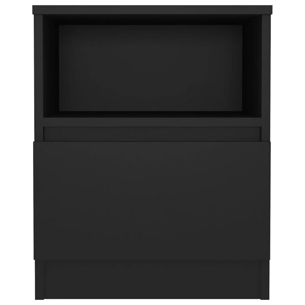 vidaXL Bed Cabinet Black 40x40x50 cm Engineered Wood
