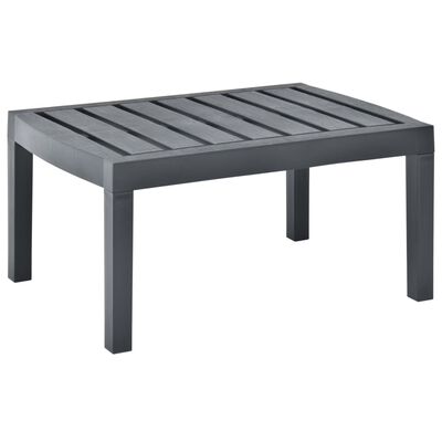 vidaXL Garden Table Anthracite 78x55x38 cm Plastic, anthracite vidaXL Garden Table Anthracite 78x55x38 cm Plastic
