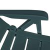 vidaXL Reclining Garden Chairs 4 pcs Plastic Green