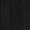 vidaXL Bed Frame without Mattress Black Solid Wood 160x200 cm