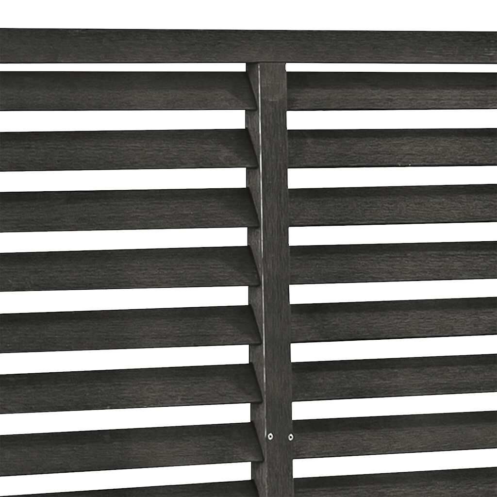 vidaXL Louver Fence WPC 180x180 cm Dark Grey