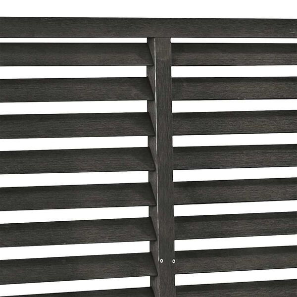 vidaXL Louver Fence WPC 180x180 cm Dark Grey