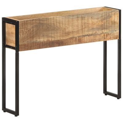 vidaXL Planter 90x20x68 cm Rough Mango Wood,  vidaXL Planter 90x20x68 cm Rough Mango Wood