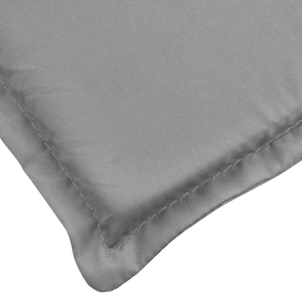 vidaXL Sun Lounger Cushion Grey 180x60x4 cm Oxford Fabric