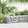 vidaXL Gabion Wall Galvanised Steel 450x30x50 cm