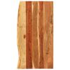 vidaXL Bathroom Vanity Top Solid Acacia Wood 100x52x2.5 cm