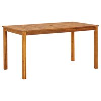 vidaXL Garden Table 140x80x74 cm Solid Acacia Wood,  vidaXL Garden Table 140x80x74 cm Solid Acacia Wood