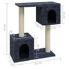 vidaXL Cat Tree with Sisal Scratching Posts Dark Grey 60 cm