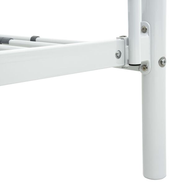 vidaXL Bunk Bed without Mattress White Metal 90x200cm