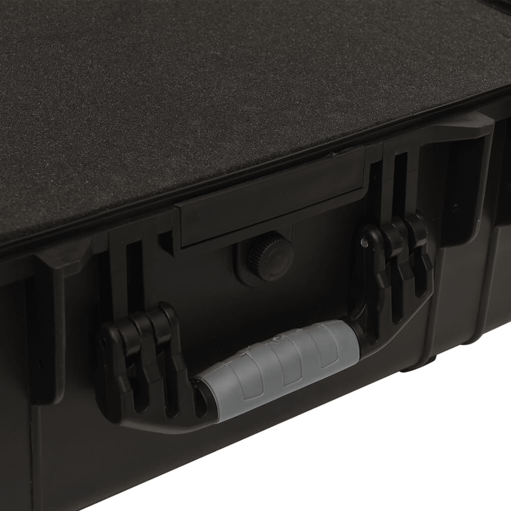 vidaXL Wheeled Flight Case Black 58x45x27 cm PP