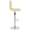 vidaXL Bar Stool Cream Faux Leather