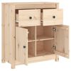 vidaXL Sideboard 70x35x80 cm Solid Wood Pine