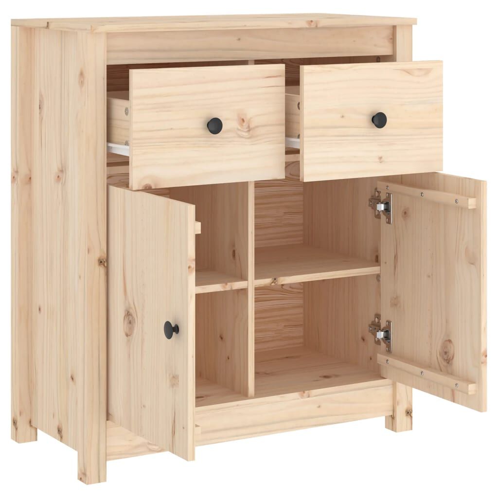 vidaXL Sideboard 70x35x80 cm Solid Wood Pine