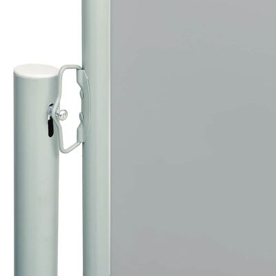 vidaXL Patio Retractable Side Awning 180x600 cm Grey, grey vidaXL Patio Retractable Side Awning 180x600 cm Grey