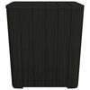 vidaXL Garden Table with Removable Lid Black Polypropylene