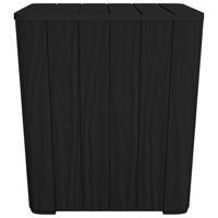 vidaXL Garden Table with Removable Lid Black Polypropylene, black vidaXL Garden Table with Removable Lid Black Polypropylene