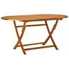 vidaXL 7 Piece Outdoor Dining Set Solid Acacia Wood