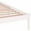 vidaXL Bed Frame without Mattress Solid Wood Pine 200x200cm White