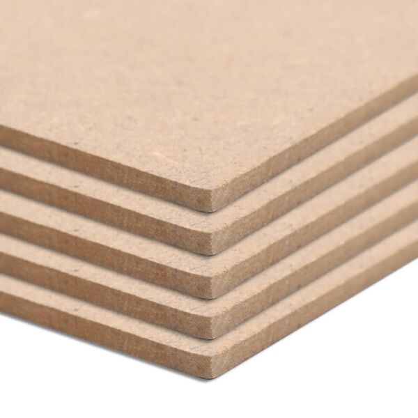 vidaXL 8 pcs MDF Sheets Square 60x60 cm 12 mm