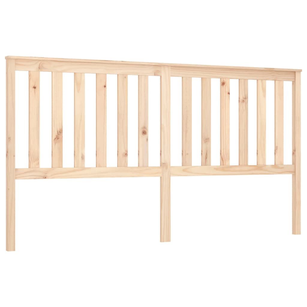 vidaXL Bed Headboard 186x6x101 cm Solid Wood Pine