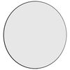 vidaXL Wall Mirror Black Ø 60 cm Round