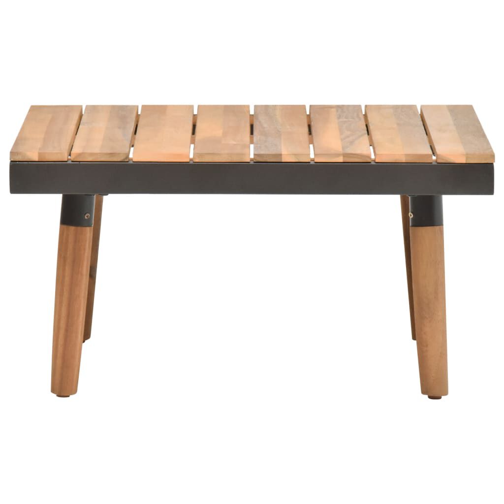 vidaXL 4 Piece Garden Lounge Set with Cushions Solid Acacia Wood