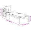 vidaXL Sun Loungers with Dark Grey Cushions 2 pcs Acacia Wood