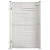 vidaXL Garden Gate 100x145 cm Stainless Steel