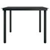 vidaXL 7 Piece Garden Dining Set Black
