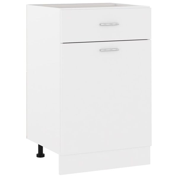 vidaXL Drawer Bottom Cabinet Lyon White 50x46x81.5 cm Engineered Wood